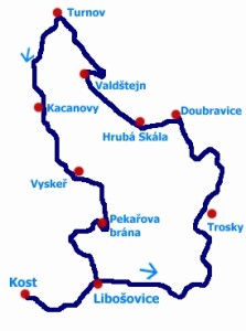 trať dnešního cyklovýletu