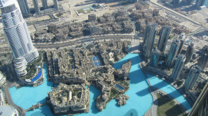 výhled z nejvyšší budovy světa Burdž Chalífa - foto: David