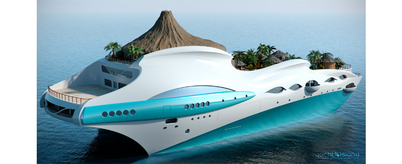 Tropical Island Paradise Themed Superyacht By Yacht Island Design