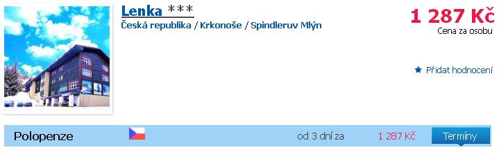 špindlerův mlyn - lenka