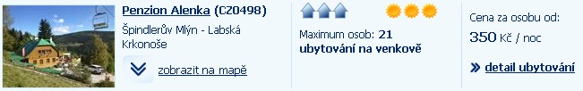 špindlerův mlyn pampališka - Penzion Alenka